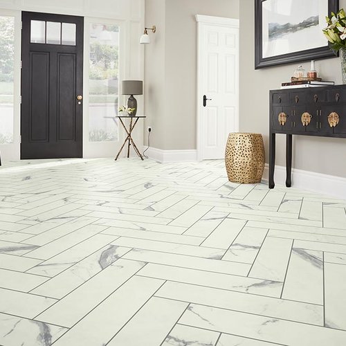 Entry Foyer Luxury Vinyl Tile Herringbone LVT -  {{ name }} in {{ location }}
